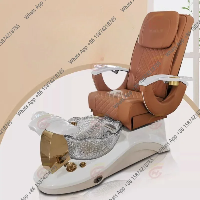 T64 Electric Recliner Manicure Foot Soaking Sofa Resin Crystal Basin Foot Manicure Sofa Foot Beauty Chair Pedicure Special Chai
