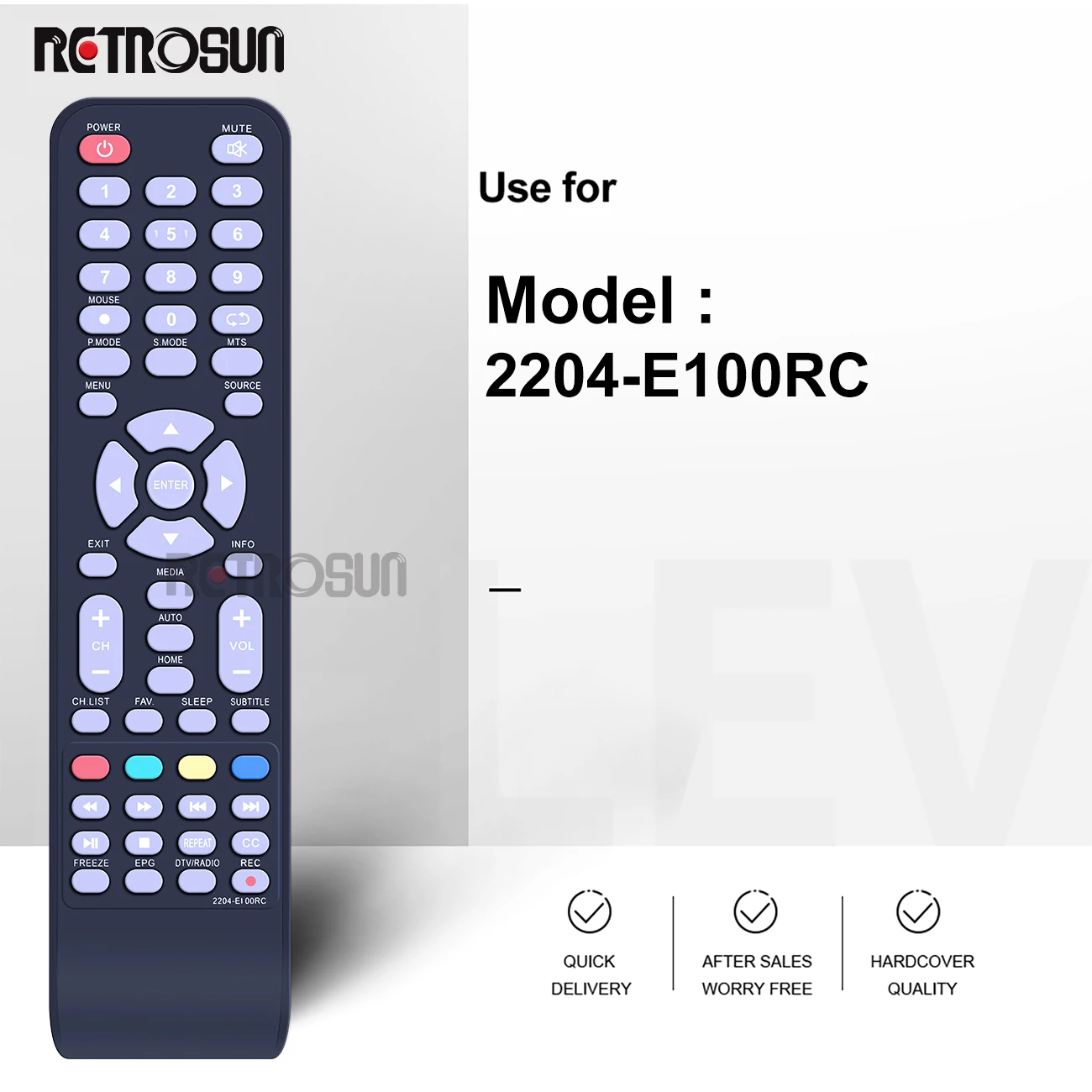 Remote Control For RCA YKF-Z16L01 2204-E100RC & Prestigio 2200-ED00PRES PTV43DN01Y PTV24DN01Z LED Smart LCD HDTV TV TELEVISION