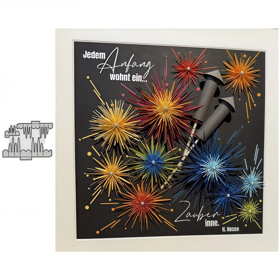 Neue faltbare Blumen-Metall-Stanzformen für Weihnachtskarten, Scrapbook-Herstellung, Papierhandwerksmesser, Stanzformen, Klingen und Vorlagen.