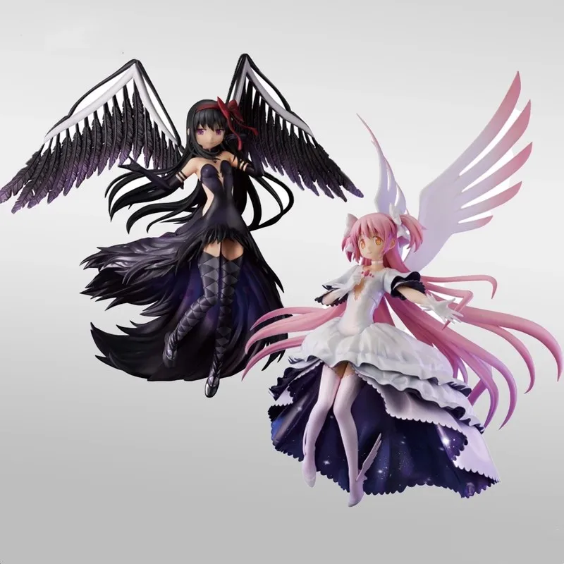 

In Stock Puella Magi Madoka Magica The Rebellion Madoka & Homura Pvc Action Figures 20cm Anime Collectible Toys Model For Fans