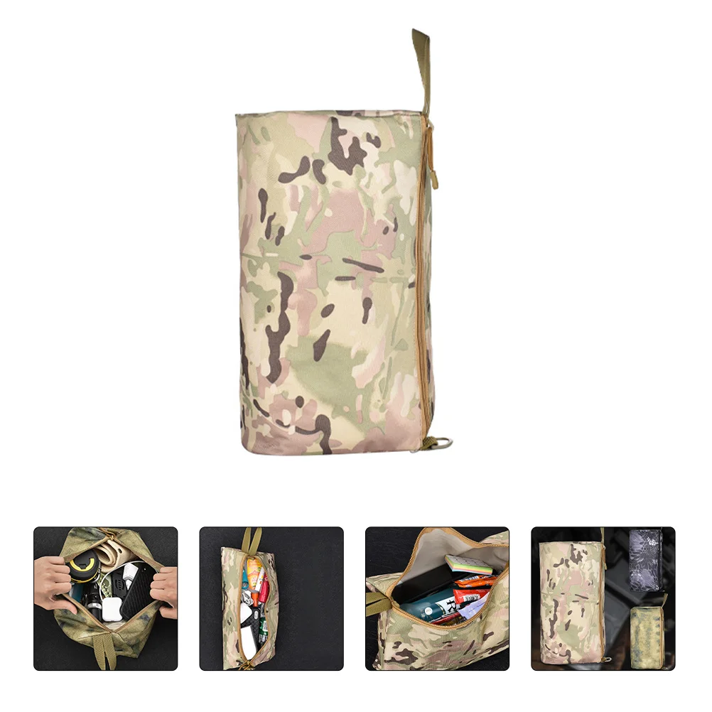 1 قطعة حقيبة تخزين اللياقة البدنية المدمجة أكسفورد القماش يده المشي لمسافات طويلة السفر في الهواء الطلق أشتات سستة الحقيبة متعددة الأغراض سعة كبيرة