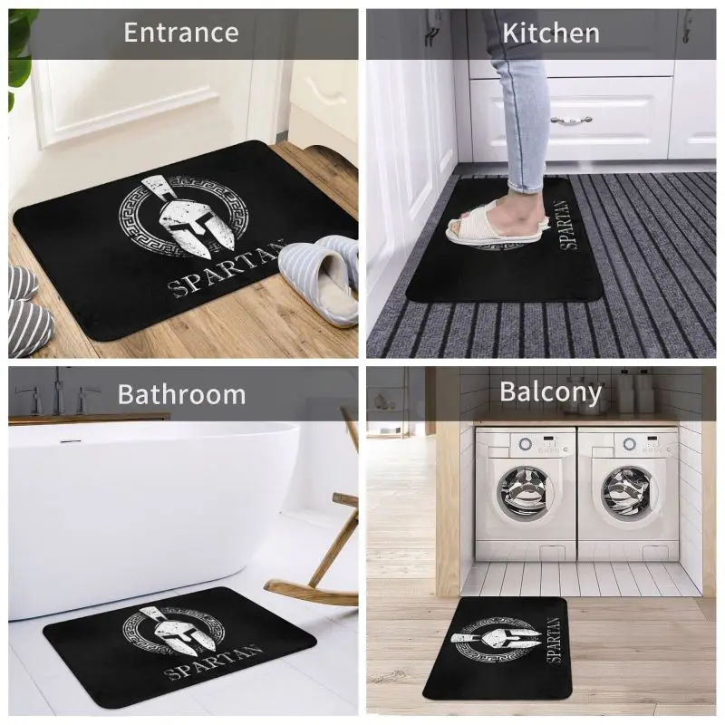 Spartan Molon Labe Sparta Doormat Anti-Slip Kitchen Bath Mat Living Room Door Floor Entrance Carpet Rug