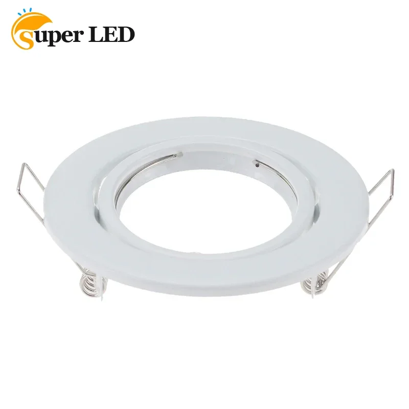 LED Surface Eyeball Fitting MR16 1 Head Casing Surface Eye ball Spotlight Frame Black/White/Nickel Downlight Casing