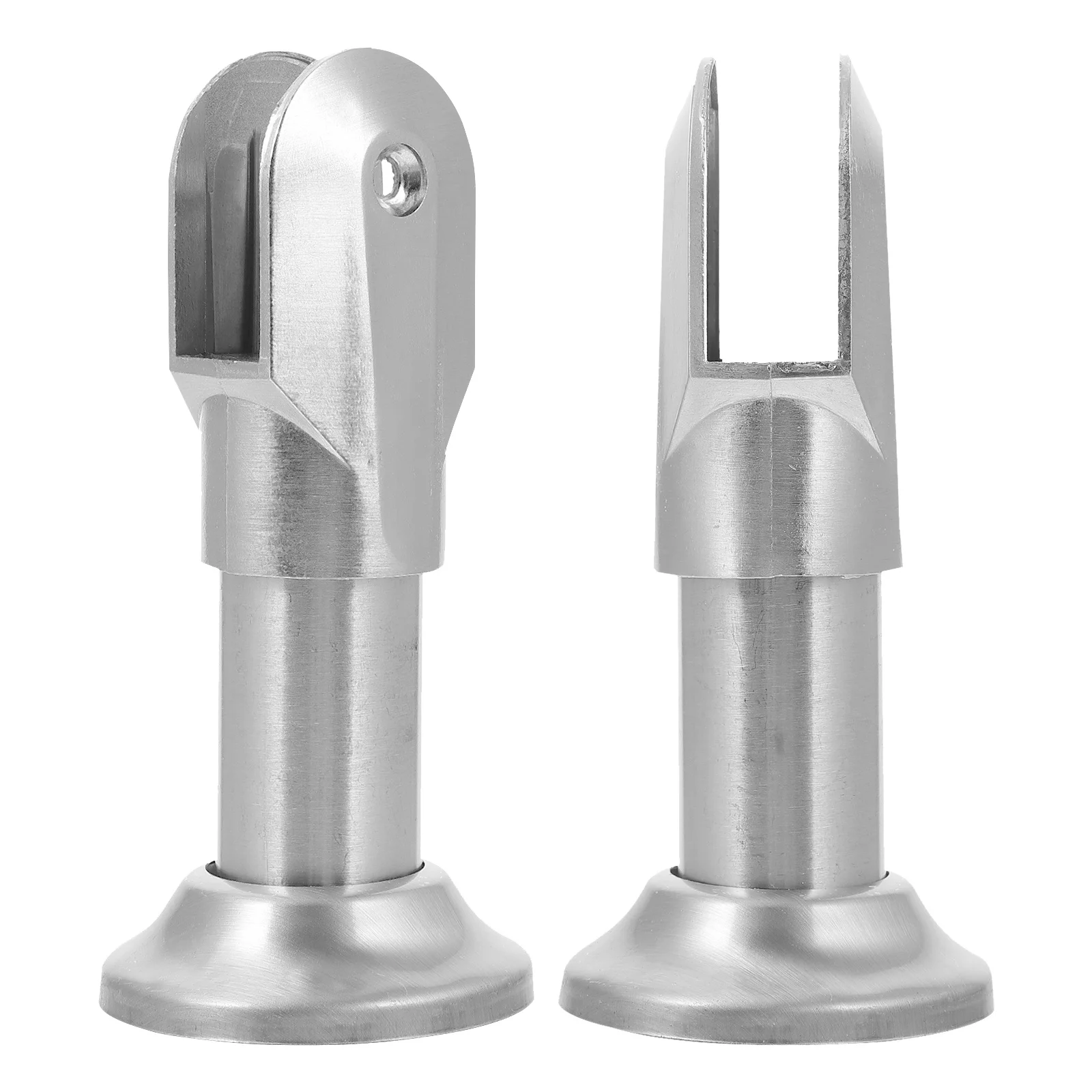 

2 pcs Bathroom Foot Stainless Steel Non-Slip Wear-Resistant Restroom Fittings Toilet Partition Supply Public Restroom Partition