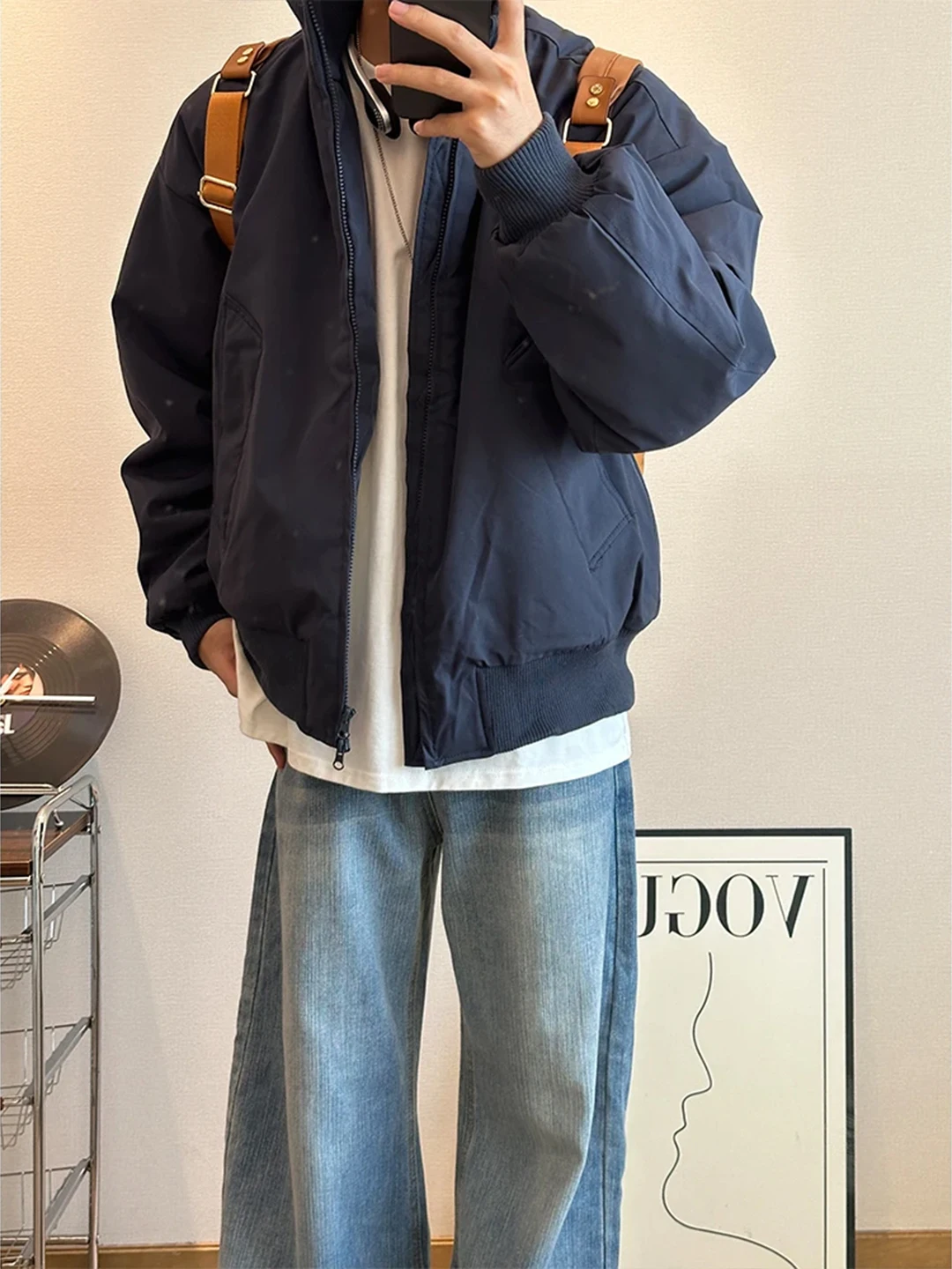 

Зимняя куртка Thiened для мужчин, утепленная хлопком, теплая пуховая верхняя одежда, воротник-стойка, зимний стиль, бренд Cleanfit