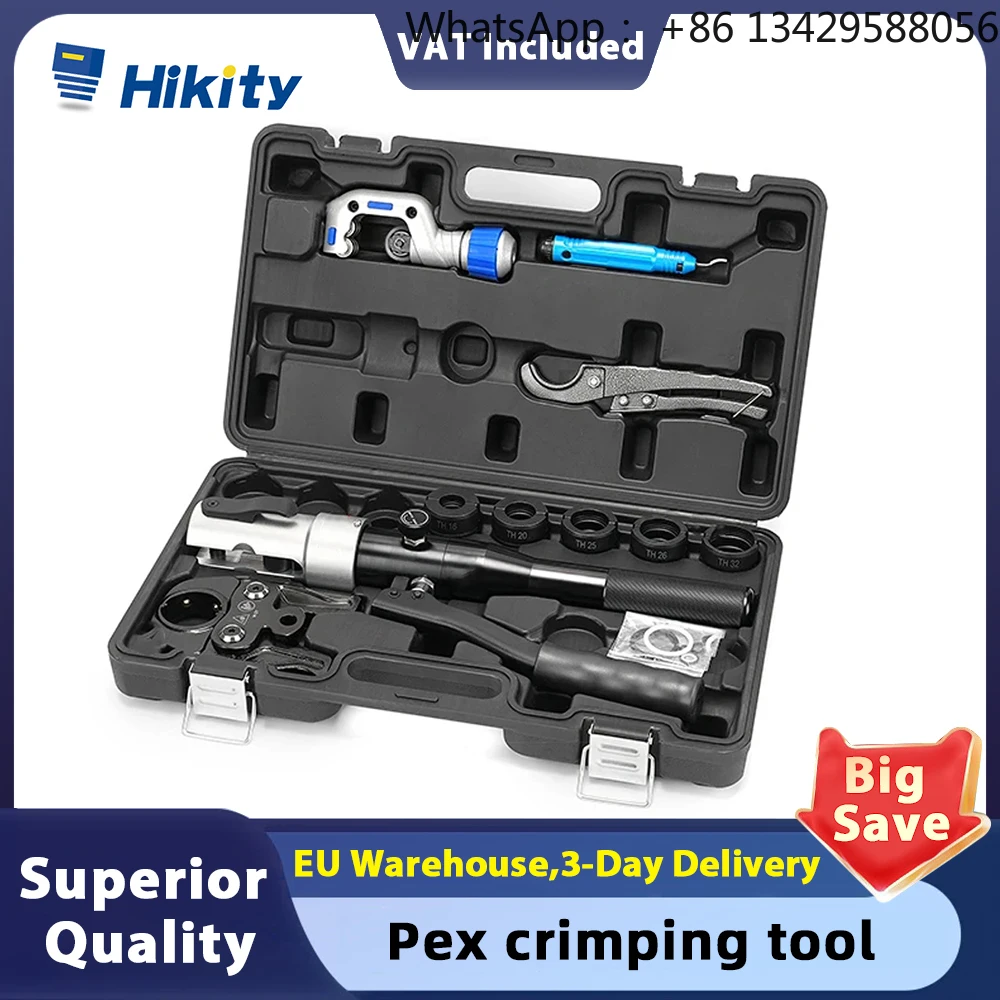 

Hikity-accesorios tubo cobre hidráulico, herramienta prensado, tubería calefacción suelo, herramientas fontane