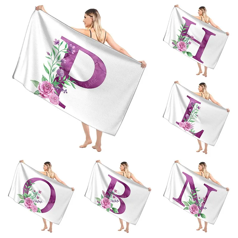 Bathroom Bath towel for adults sauna Large beach towel Gym towel Large hotel woman shower quick drying microfiber simple letter