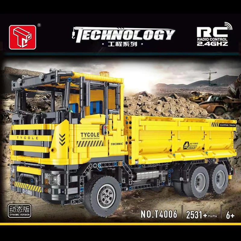 Technical Car Excavator APP Remote Control Moter Power T4001 Bricks Building Blocks Engineering Truck Toys Kids Moc Sets Gift