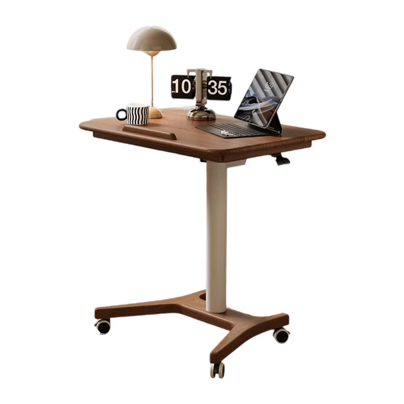 

Solid wood lifting computer table removable bedside table home office study table folding desk lifting folding