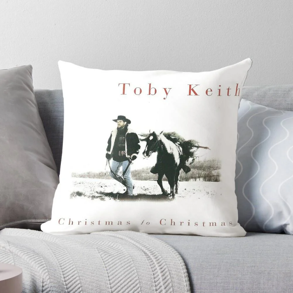 

Toby Keith Christmas To Christmas Pattern Cushion Cover Throw Pillow Case Home Decor High Quality