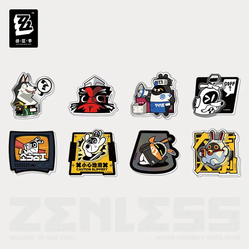 

Набор из 4 магнитов на холодильник Zenless Zone Zero Bangboo, акриловые DIY-наклейки, реквизит для косплея, подарок для фанатов
