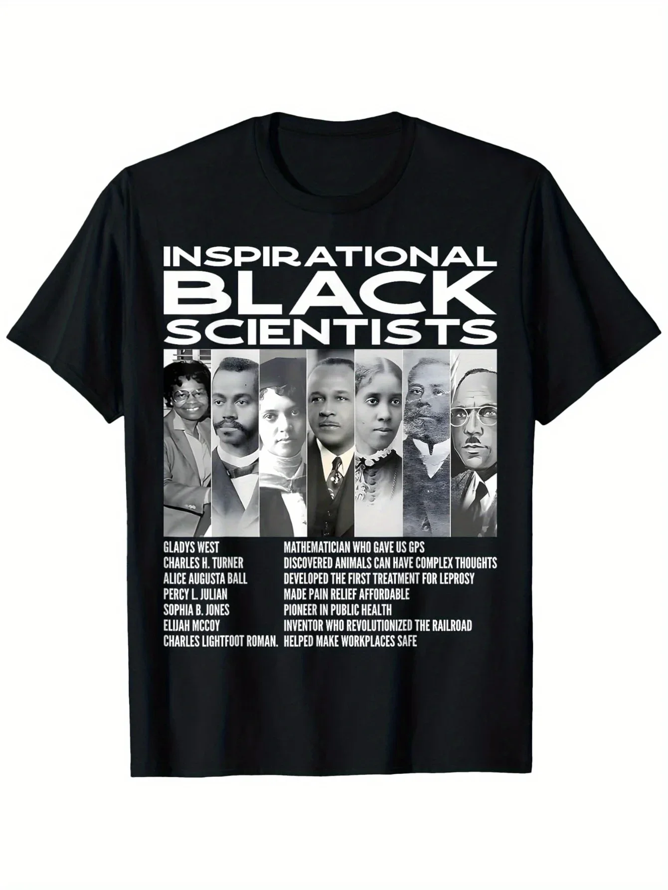 

Вдохновляющая футболка «Черные ученые», «Месяц черной истории», хлопок, подарок для семьи или друзей на Рождество, Новый год