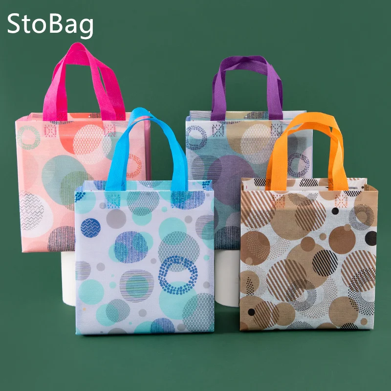 

StoBag Non-woven Bag Waterproof Thickened Wholesale Packaging Clothes Gift Book Kids Party Mother's Day Wedding Decor Suppily