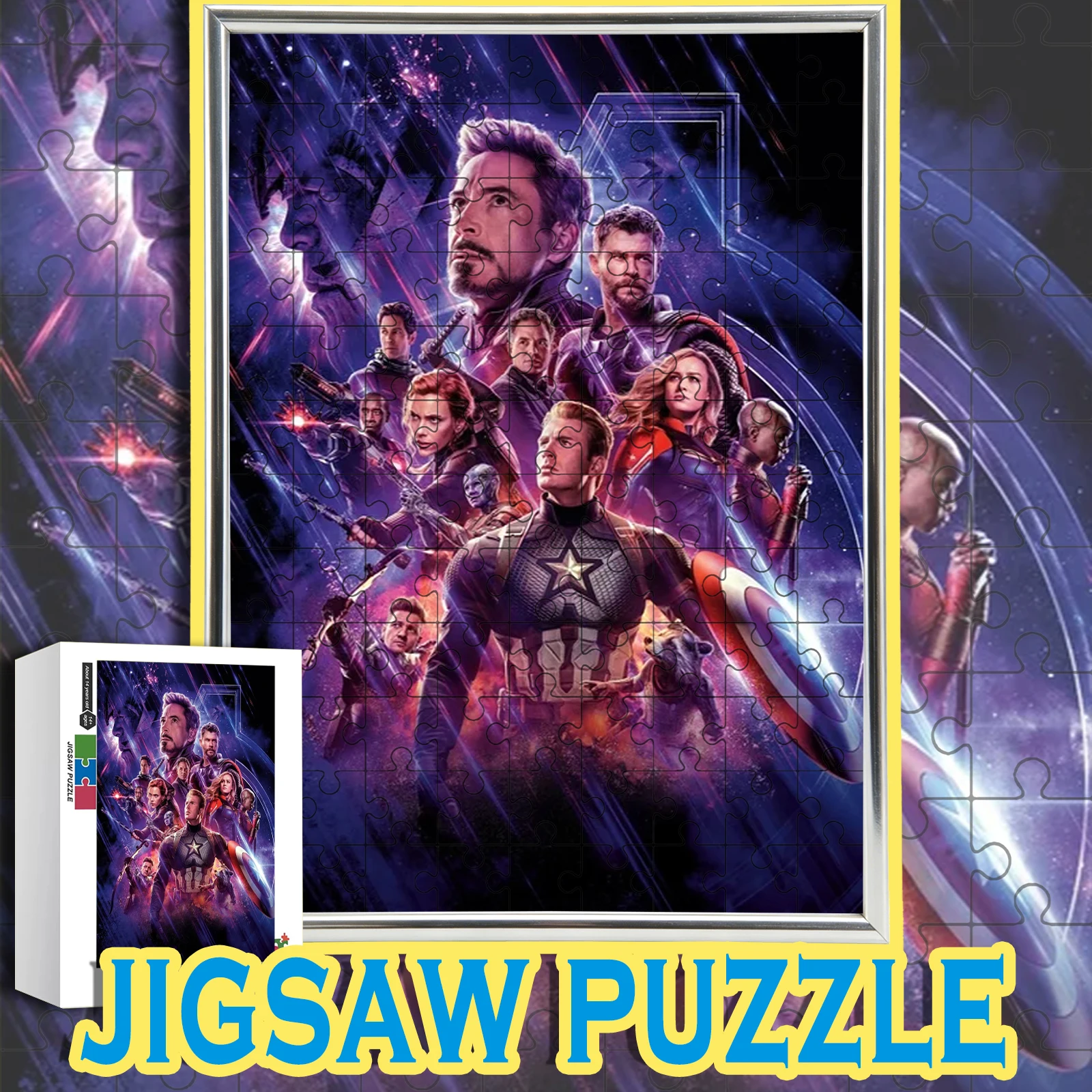 

Marvel Heroes Series theme jigsaw 108/200/300/500/1000pcs wooden floor game puzzle,cool home decoration,gift