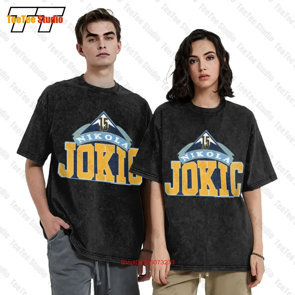 Nikola Jokic Denver Logo Vintage Cotton Essential T-Shirt AYH6