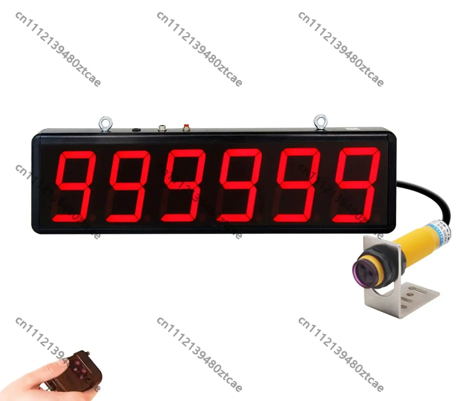 0-999999 LED Digital Display Counter Infrared Induction Automatic Counting Device 100-240V Traffic Counting Meter 43612641mm