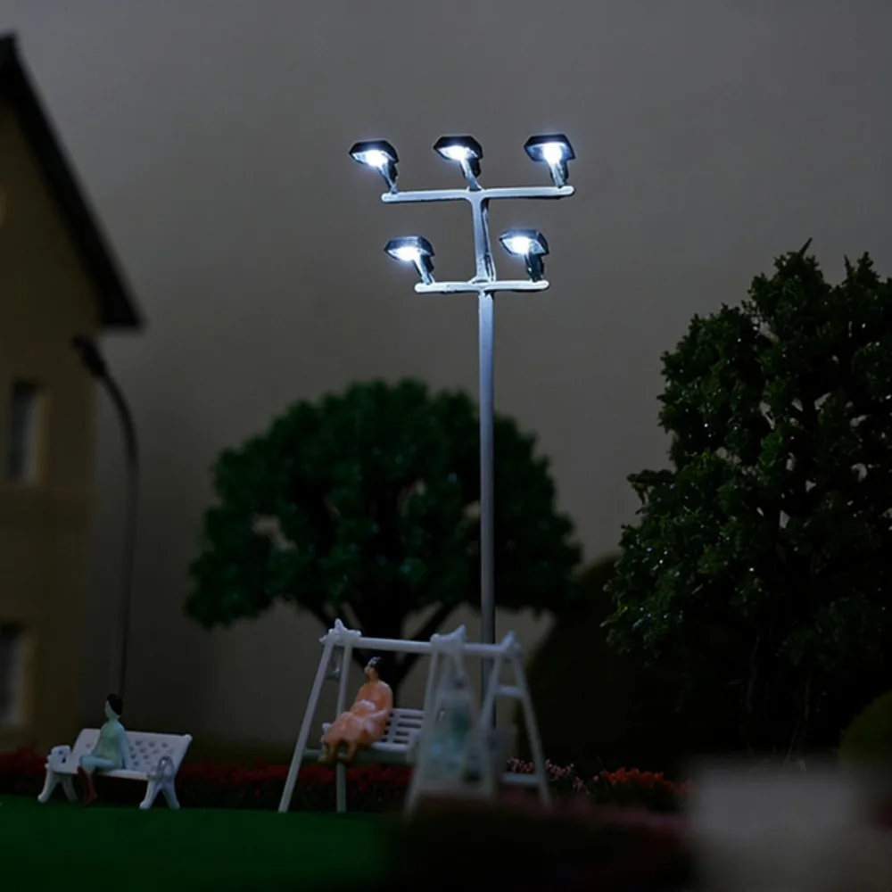 3V 12V Miniature Simulation Street Tower Lights White Light/warm Light 125.54mm Sand Table Elevated Lighthouse