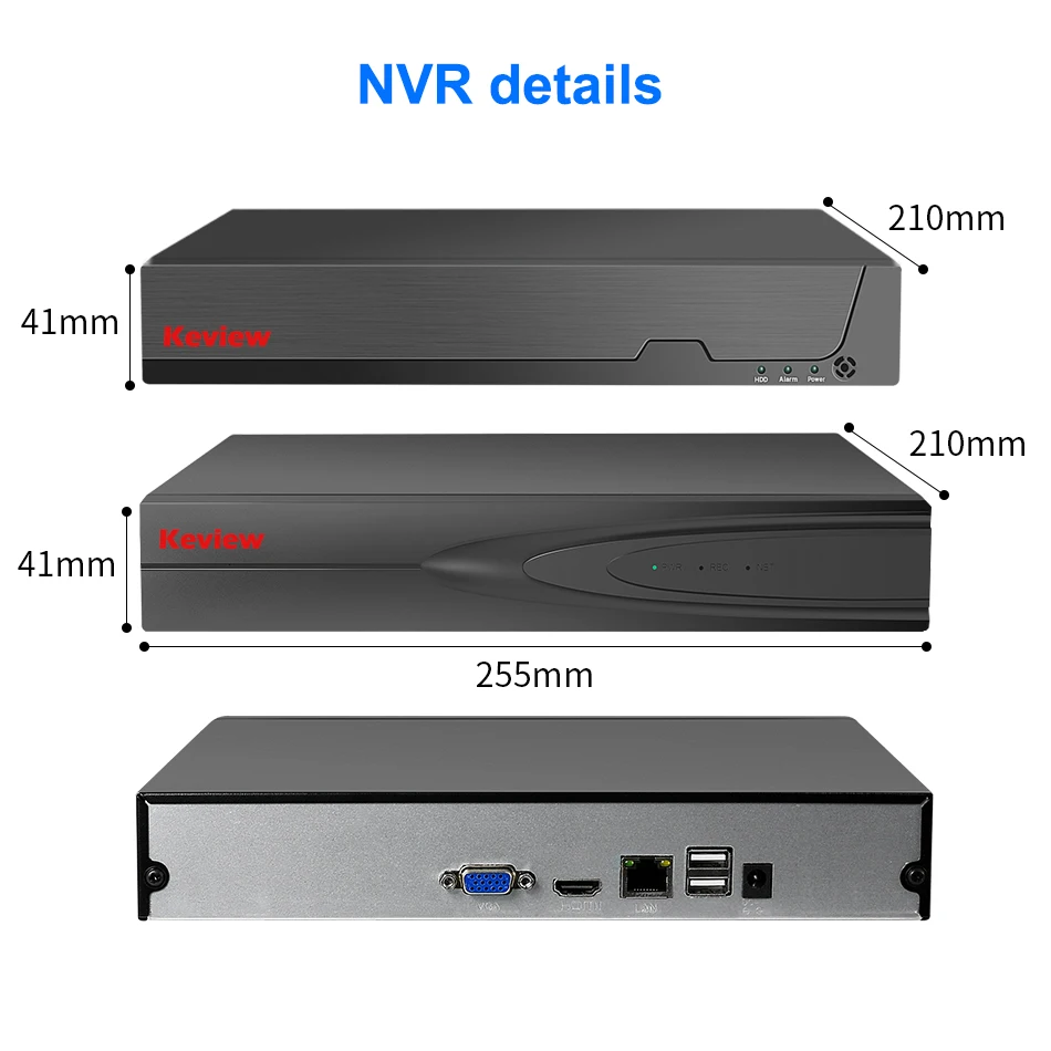 H.265+ NVR 8CH 16CH 32CH DVR CCTV NVR 4K 8MP 5MP 4MP 3MP 2MP IP Network Video Recorder For Surveillance Camera System Kit