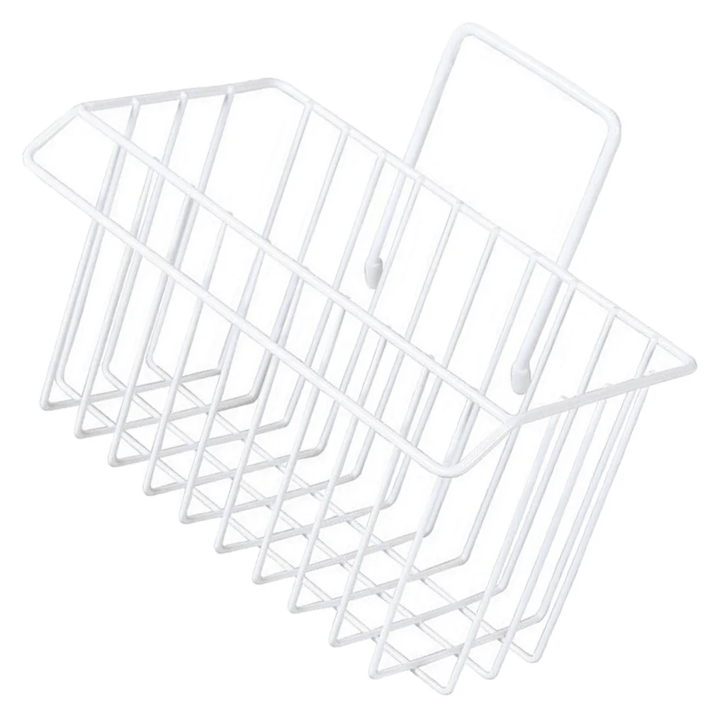 

Duty Iron Wall Mounted Bathroom Kitchen Organizer Storage Basket Hanging Drain Bathroom Toiletries Rack Sundry Holder