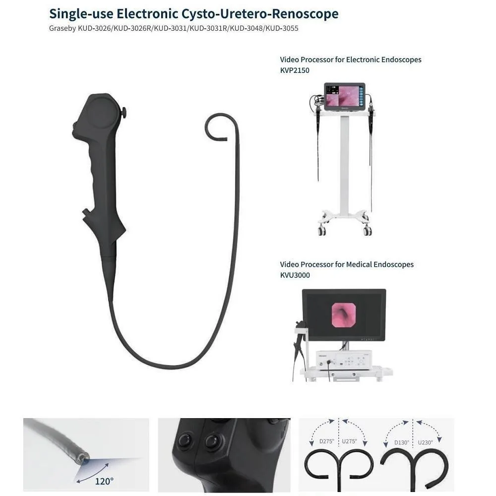 Disposable urinary endoscope catheter for animal hospital