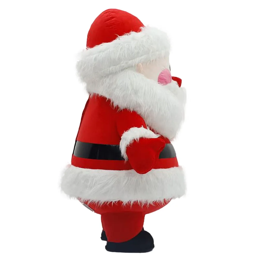 سانتا كلوز نفخ زي التميمة موكب الكبار شخصية تأثيري عيد الميلاد حزب الحدث أفخم مجموعة #4