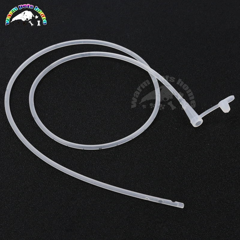 Stomach Tube with Centimeter Marks Dog Cat Animal Silicone Rubber Feeding Tube Veterinary Hospital Tools