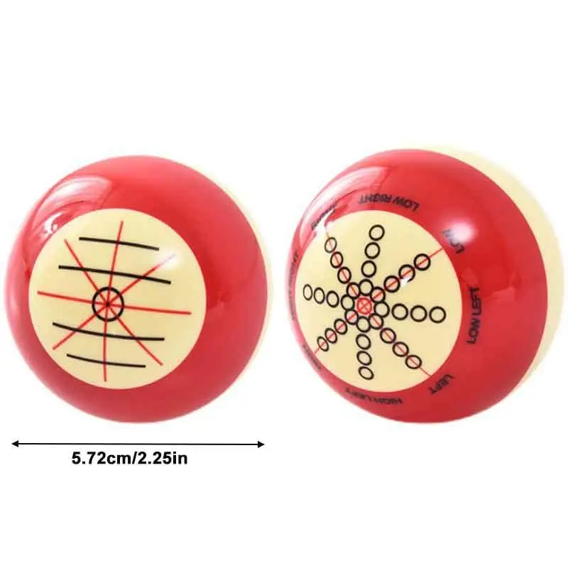الأحمر والأبيض التدريب البلياردو جديلة الكرة 1-1/2 القياسية 57.2 مللي متر الأمريكية المتقدمة التدريب الكرة Artifa معدات الترفيه
