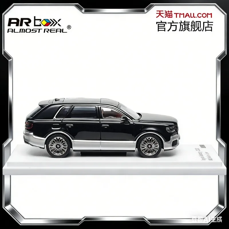 AR box Toyota Sirote 1:64 Scale Dragon Black Silver  2023 Model Alloy Car Model,Simulated Static Decoration Item Festival gift .