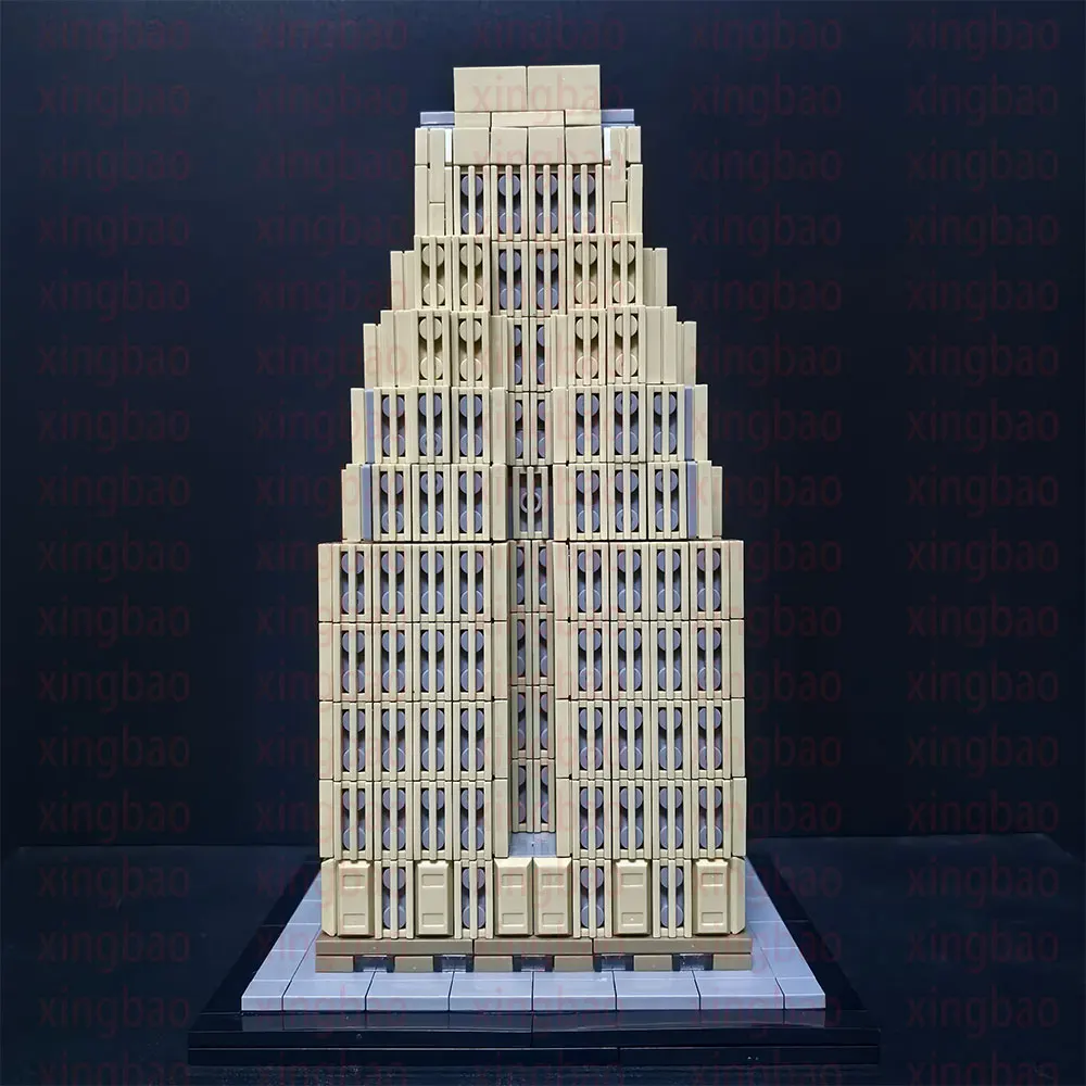 922PCS MOC building blocks Assemble toy New Yorker (Wyndham Hotel)1:800 scale model Creative holiday gift skyscraper series