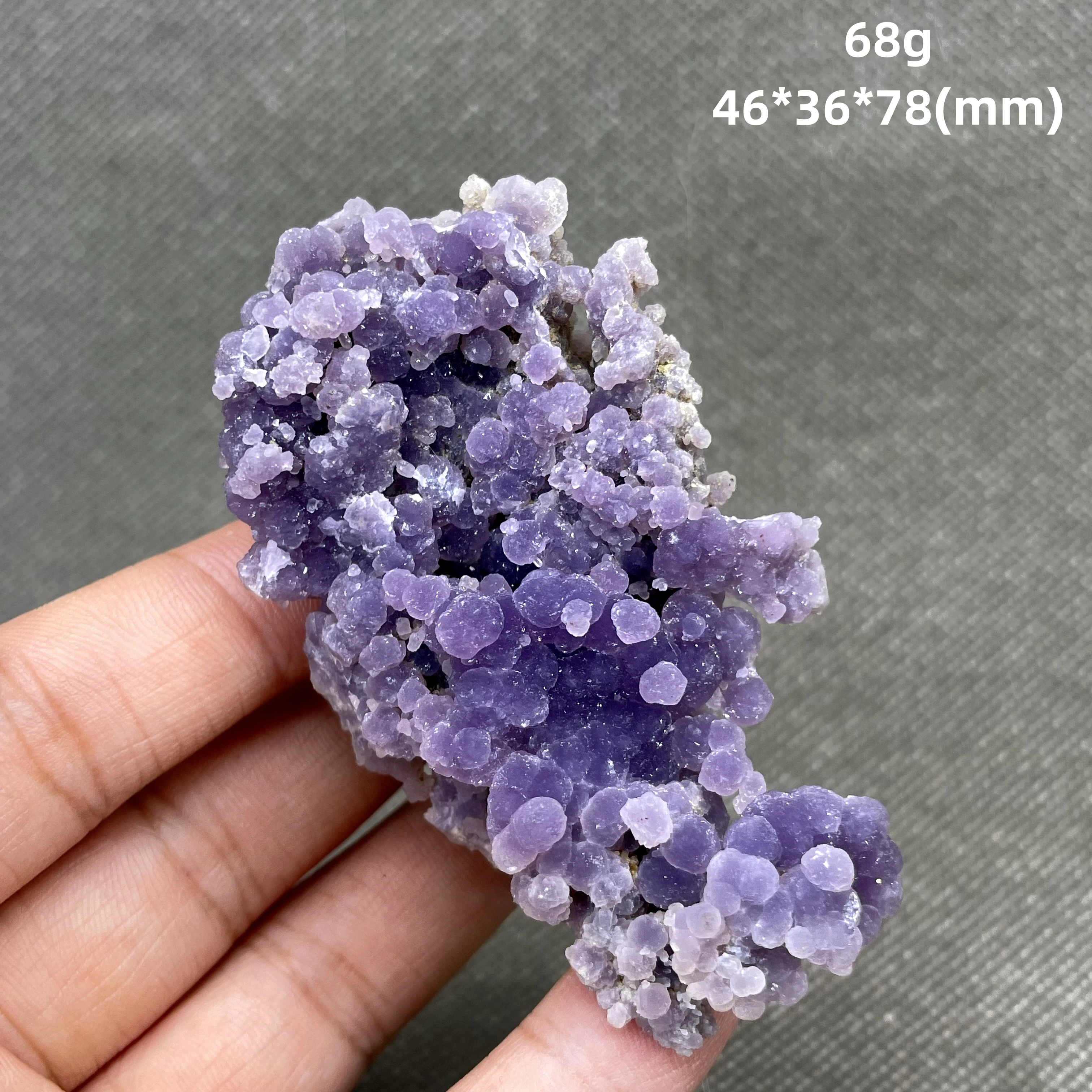 Best colour! 100% natural shiny Velvety light grape agate mineral specimen stones and crystals healing crystals