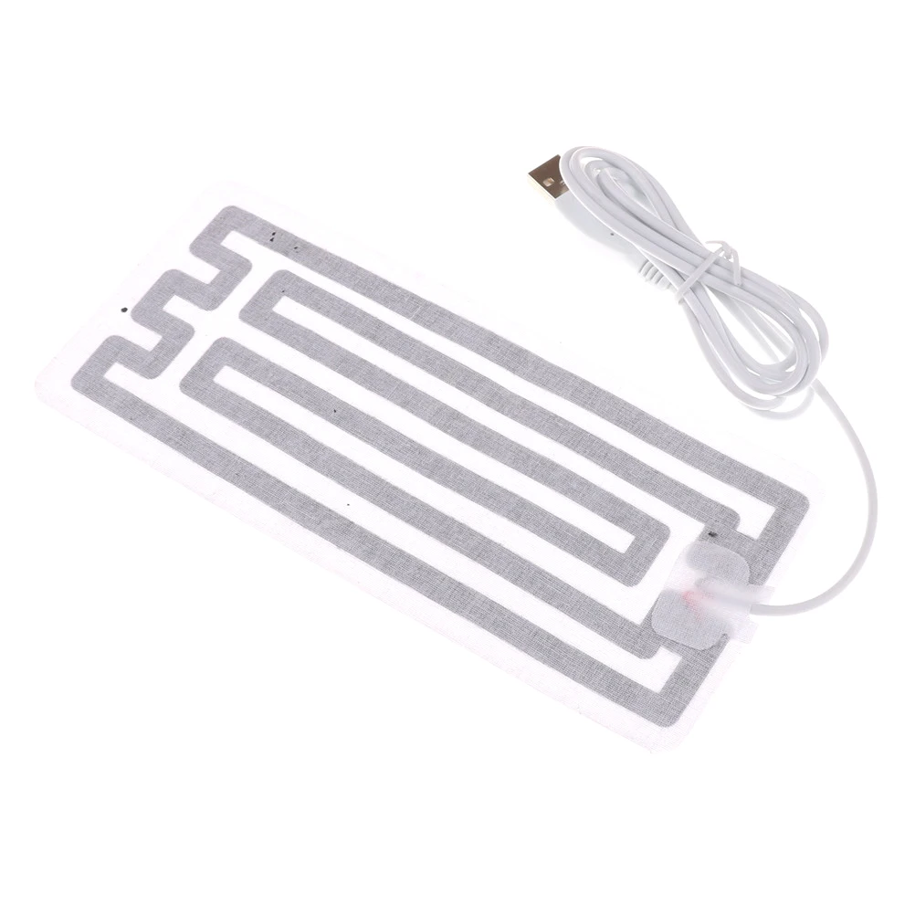 المنزل الشتاء USB عنصر التدفئة فيلم سخان 8*18 سنتيمتر للأقدام الدافئة جهاز تدفئة محمول الأحزمة الكهربائية