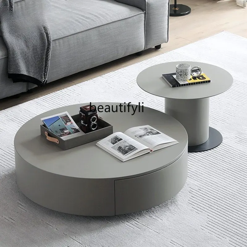 

Simple and Modern Coffee Table Tea Table Nordic Style Design Baking Finish Tea Table Coffee Table Side Table Creative