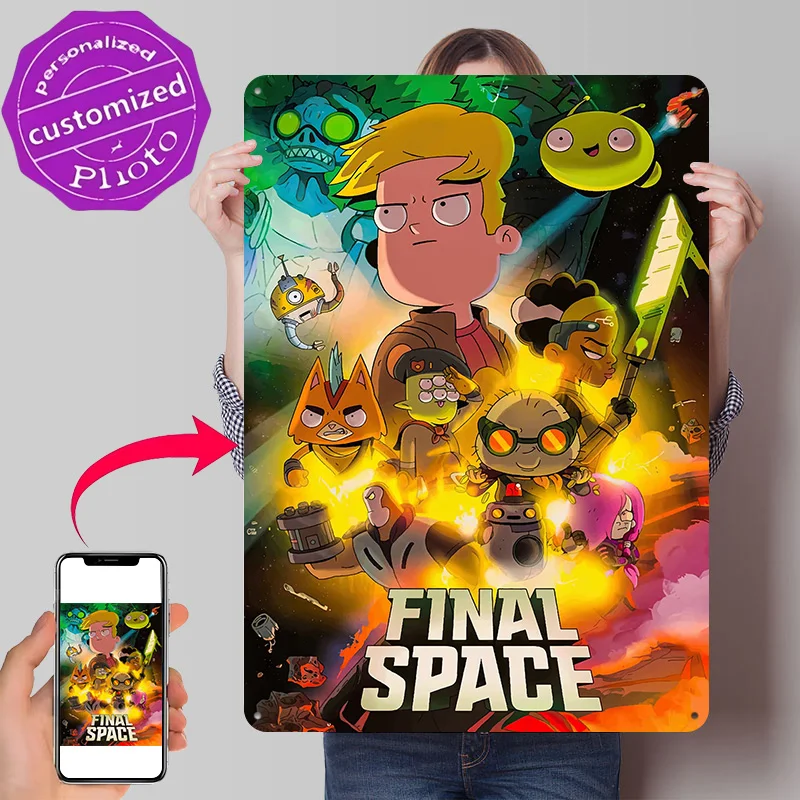 Final Space Metal Poster Perfect Gift for Fans Lovers Personalized Wall Art Metal Sign for Luxury Decoration Home Decorations