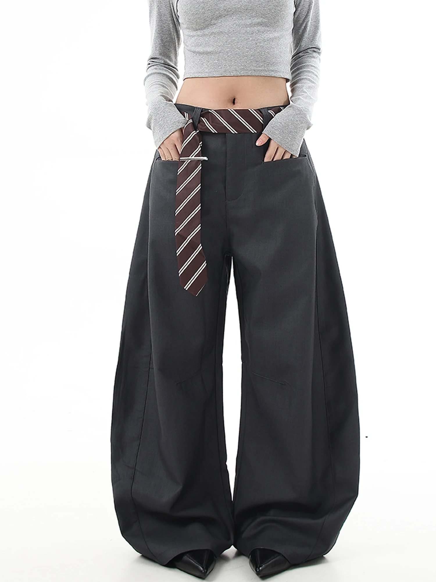 

Американские ретро-брюки свободного кроя в стиле стритстайл, повседневные, унисекс, прямые, винтажный дизайн, для мужчин и женщин