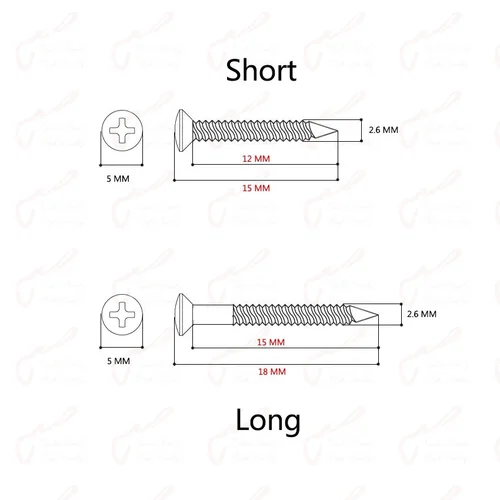 Imagen 2 del producto Nuevo - 8 piezas de tornillo de marco de montaje de pastilla Humbucker/tornillos de anillo/para guitarra eléctrica 【Hecho en Corea】