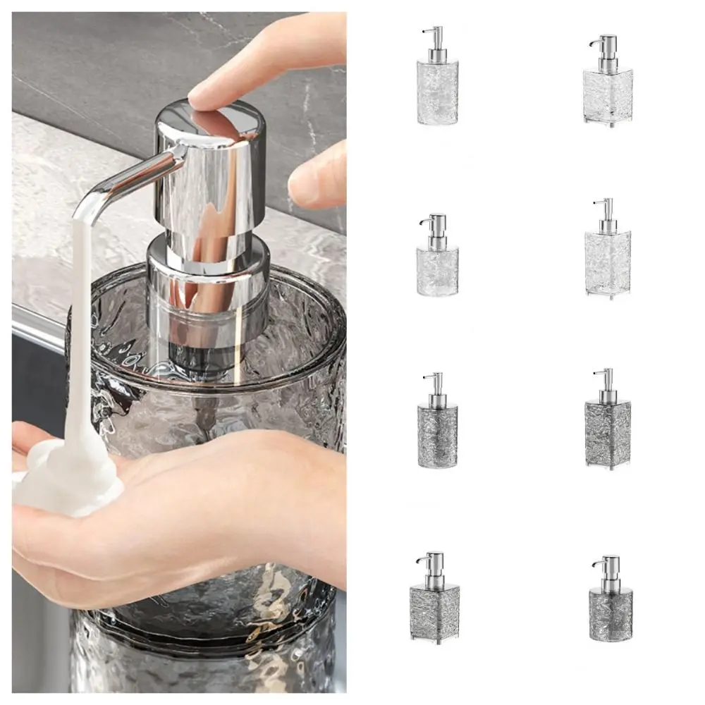Refillable Clear Soap Dispenser Waterproof Rust Proof Liquid Soap Bottle 300ml/400ml Pressed Type Soap Lotion Container Home