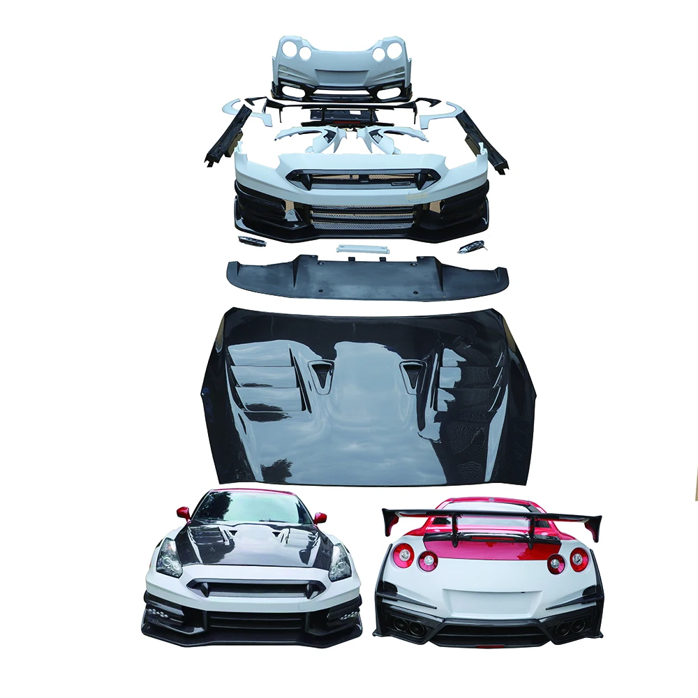 High-end Body Kit CustomizationCARBON FIBER 08-16 For R35 Body Kits Including Hood Rear Bumpers Side Skirts Fenders SpoilerPrem