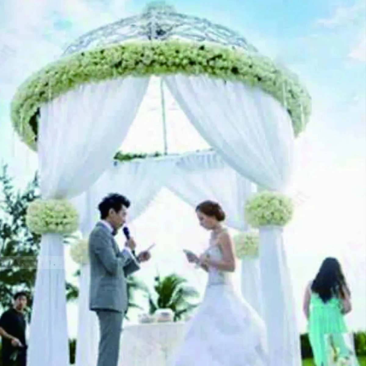 Square Arch Shelf Party Wedding Props Metal Stand Stage Backdrop arch Frame Decorative Artificial Flower arch wall Stand