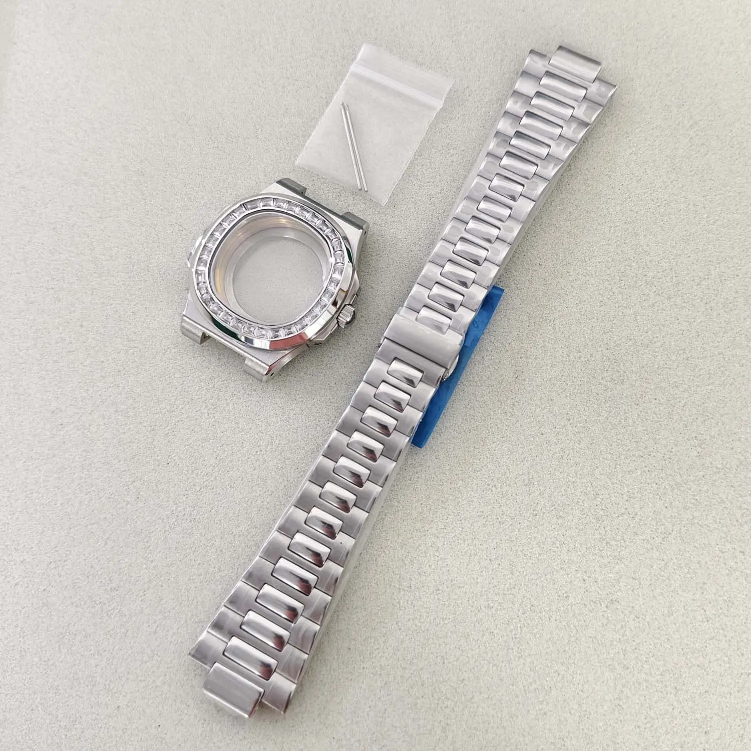 

Аксессуары Корпус из нержавеющей стали диаметром 41 мм с кирпичным дном, ремешком, подходит для японского механизма NH35/36/4R/7S.