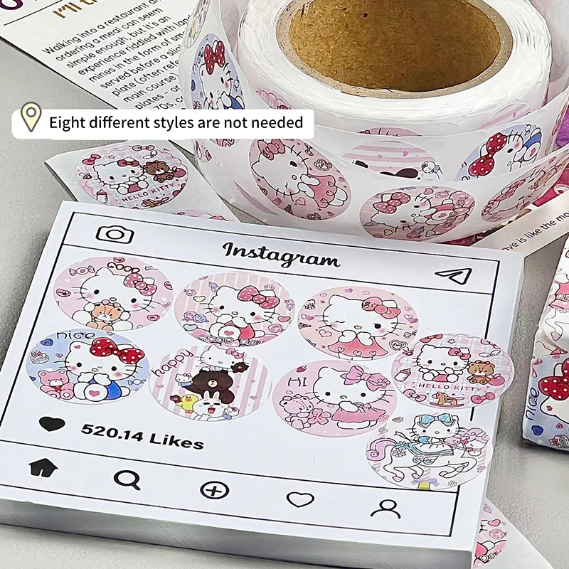 Olá Kitty Anime Adesivos Impermeáveis, Caixa do telefone, Kawaii Embalagem, Telefone, Laptop, Pele, Bonito, Sanrio, Embalagem, 50Pcs