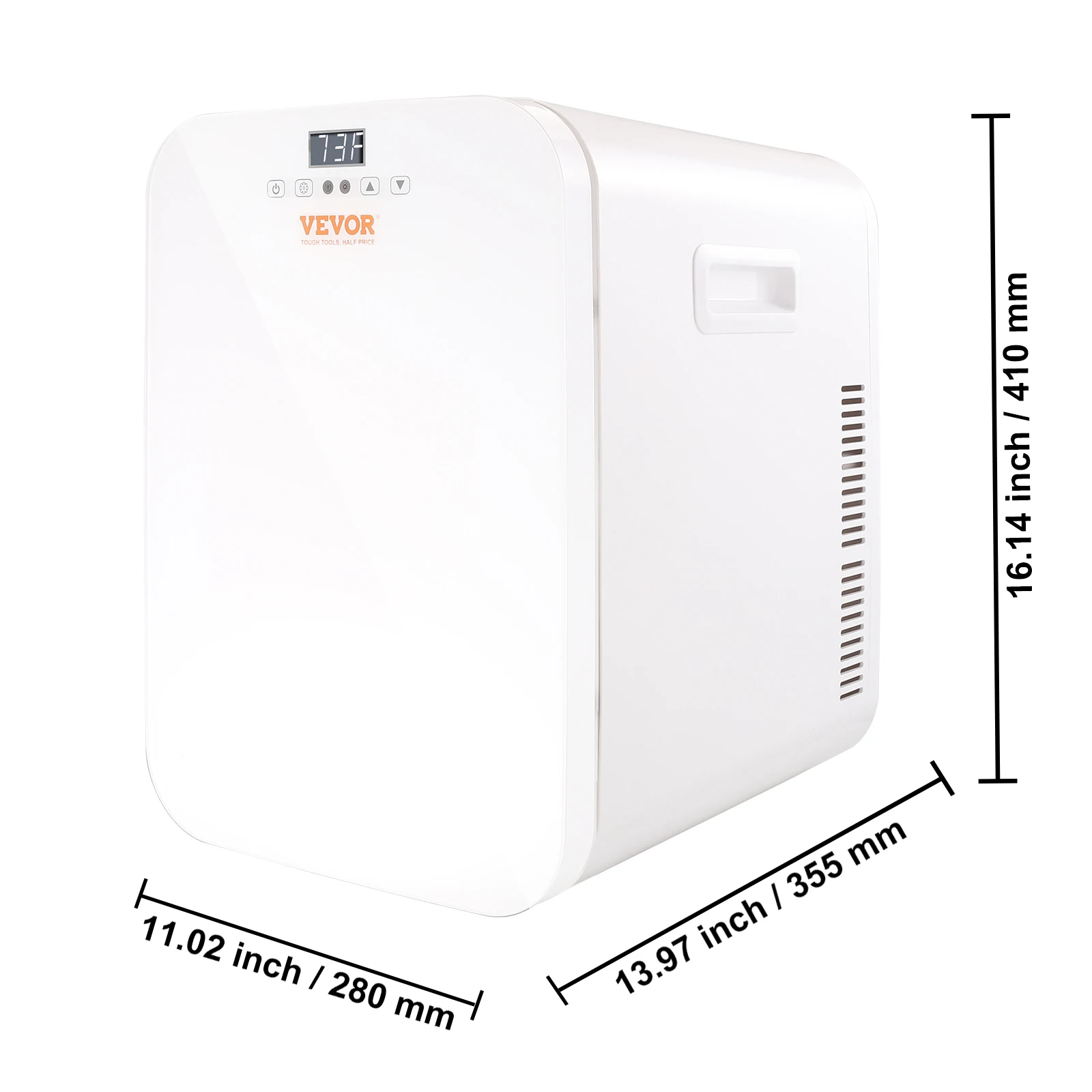 미니 냉장고, 온도 제어 터치 스크린이 있는 20L 스킨케어 냉장고, 침실 사무실 자동차용 휴대용 소형 음료 냉장고