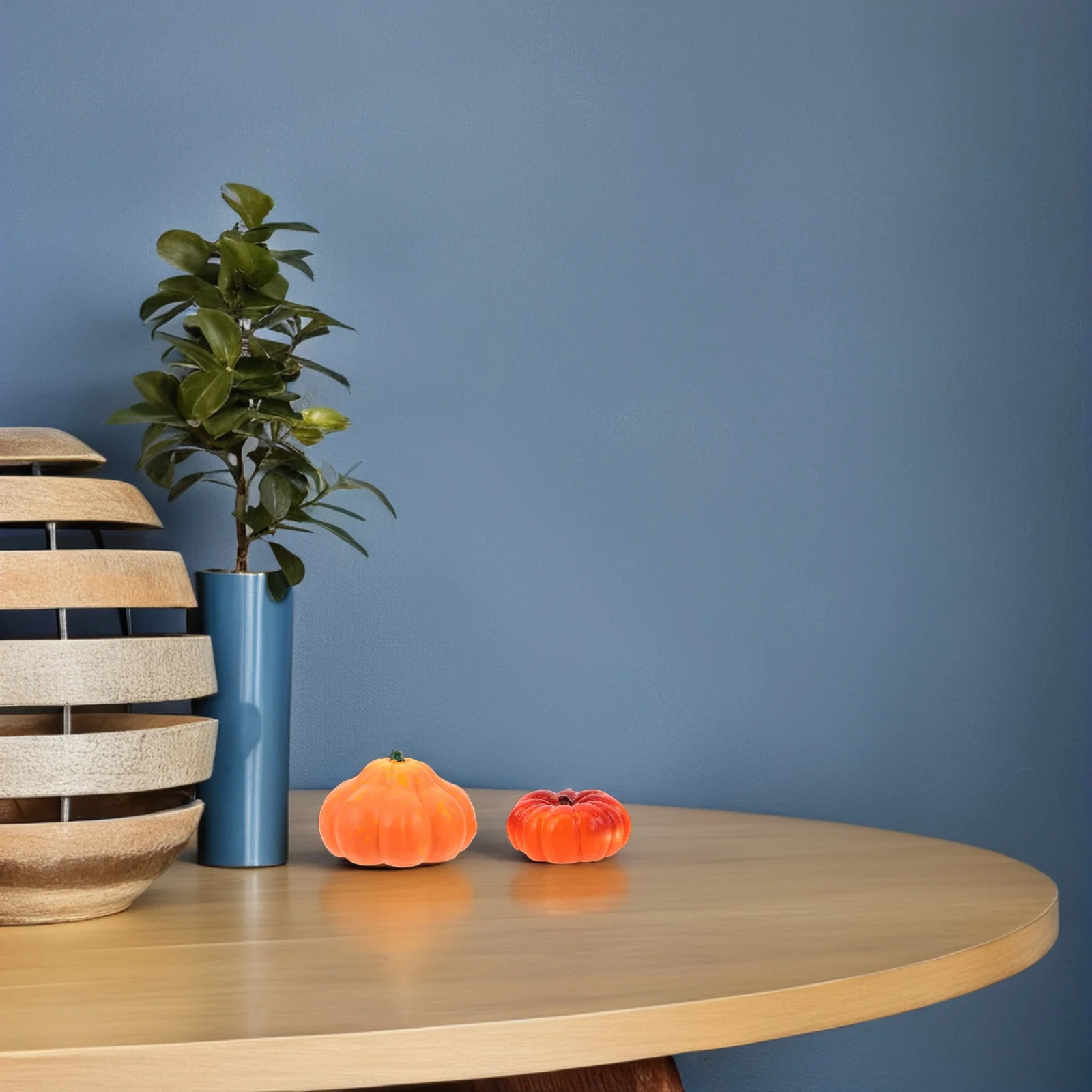 

12Pcs Mini Decorative Pumpkins Realistic Resin Small Orange Autumn Harvest DIY Crafts Table Decor Halloween Home Decoration