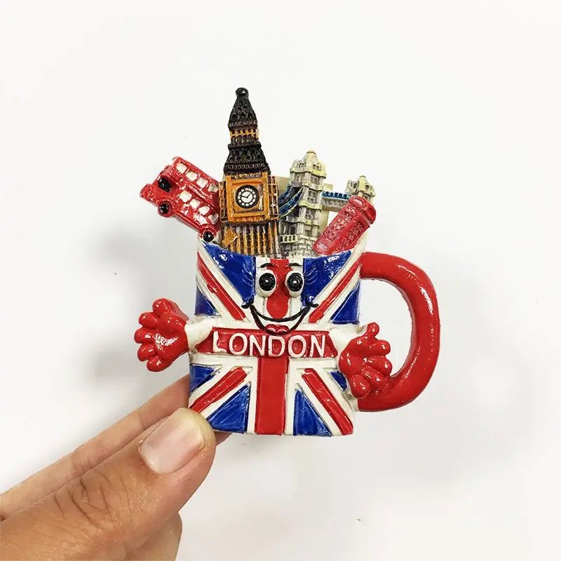 London, UK Mug Big Ben Bus Cultural and Refrigerator Magnets High-Value Decorative Items Tourist Souvenirs
