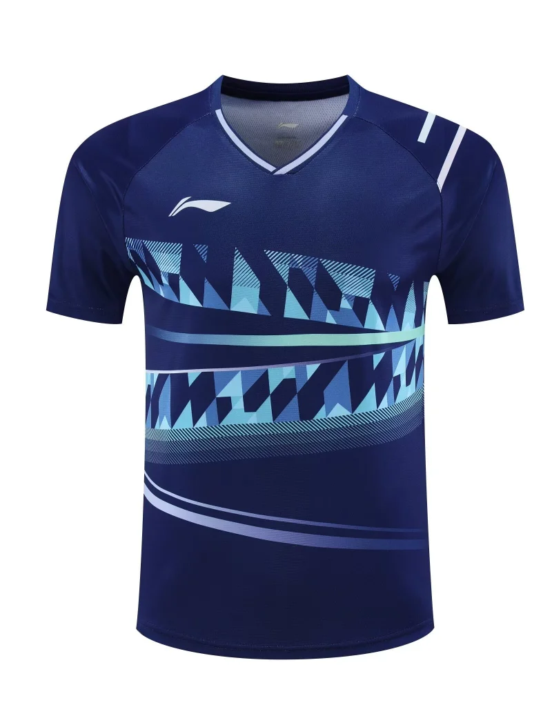 

2025 New Table Tennis Sportswear Badminton Short-sleeved Tops Competition Suits T-shirts Breathable Sweat-absorbent Deodorant