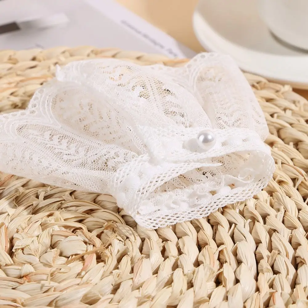 Fashion Lace Ruffled Wrist Fake Sleeves Cuffs Costume Accessory Soft Lace Cuff Comfortable Sweater Cuffs Wedding