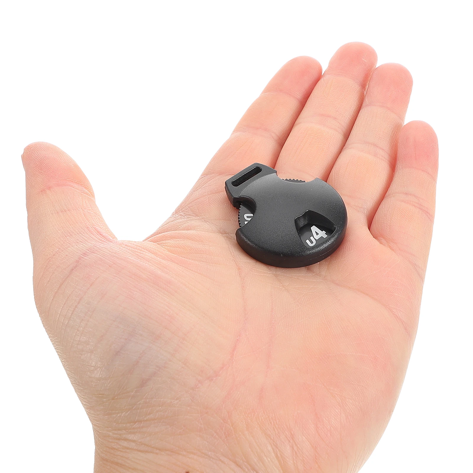 

6pcs Golf Number Plate Tags Headcover Accessories Large Numbers Plastic Covers Black Circular Rotating Design Golf Training