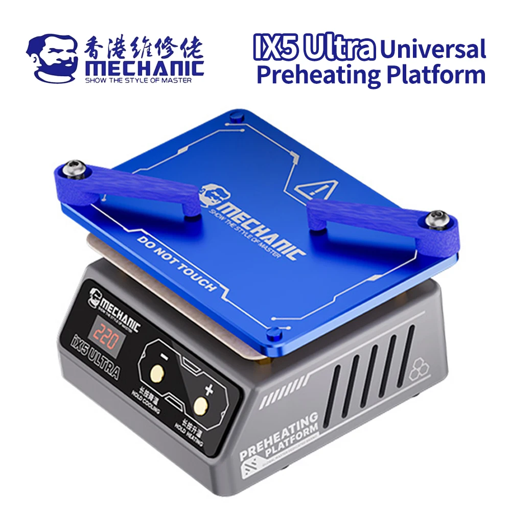 

MECHANIC IX5 Ultra Универсальная многослойная платформа для предварительного подогрева для материнской платы, олово, посадка, инструмент для удаления клея, нагревательный стол