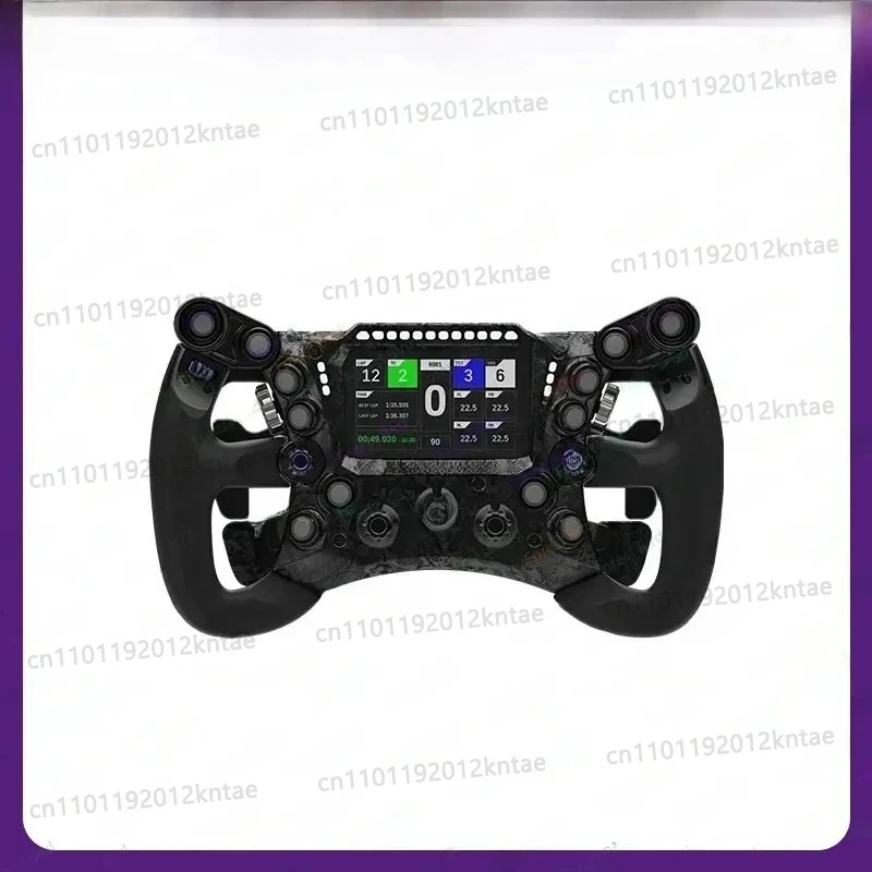 290GP 290Mm/11.4 Formula Racing Emulator  Steering Wheel With Carbon Fiber Panel & 4.3 LCD
