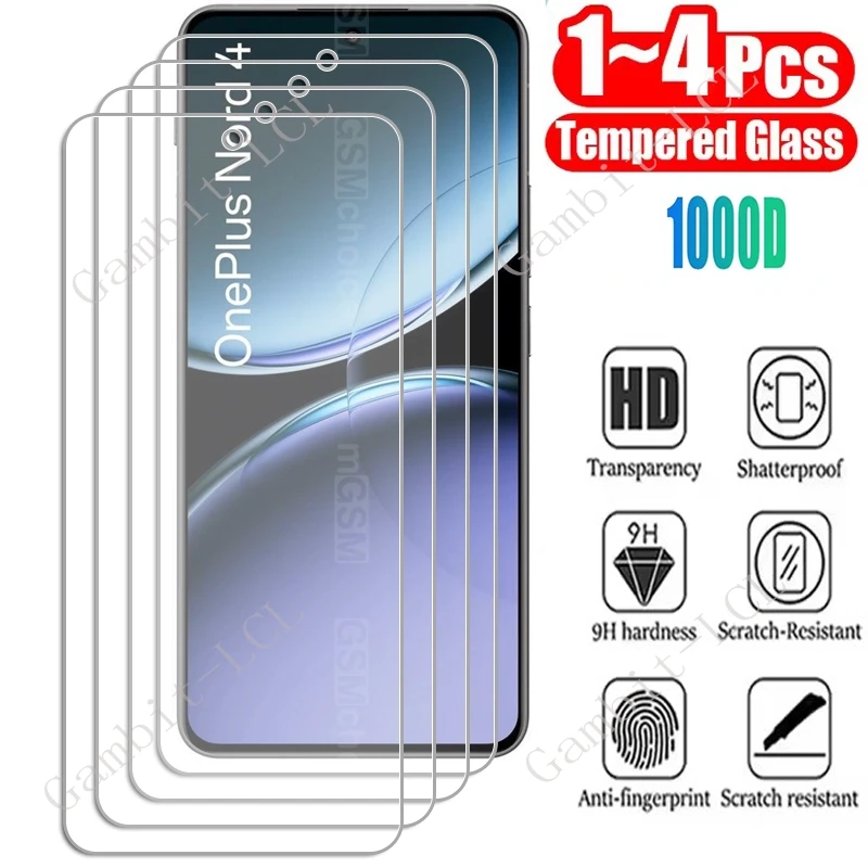 1/4PCS Tempered Glass For OnePlus 15 13R 13S 13T Open 10R Ace 5 Ultra Pro Racing 3V Nord 4 5 CE5 CE4 Lite  Screen Protector Film