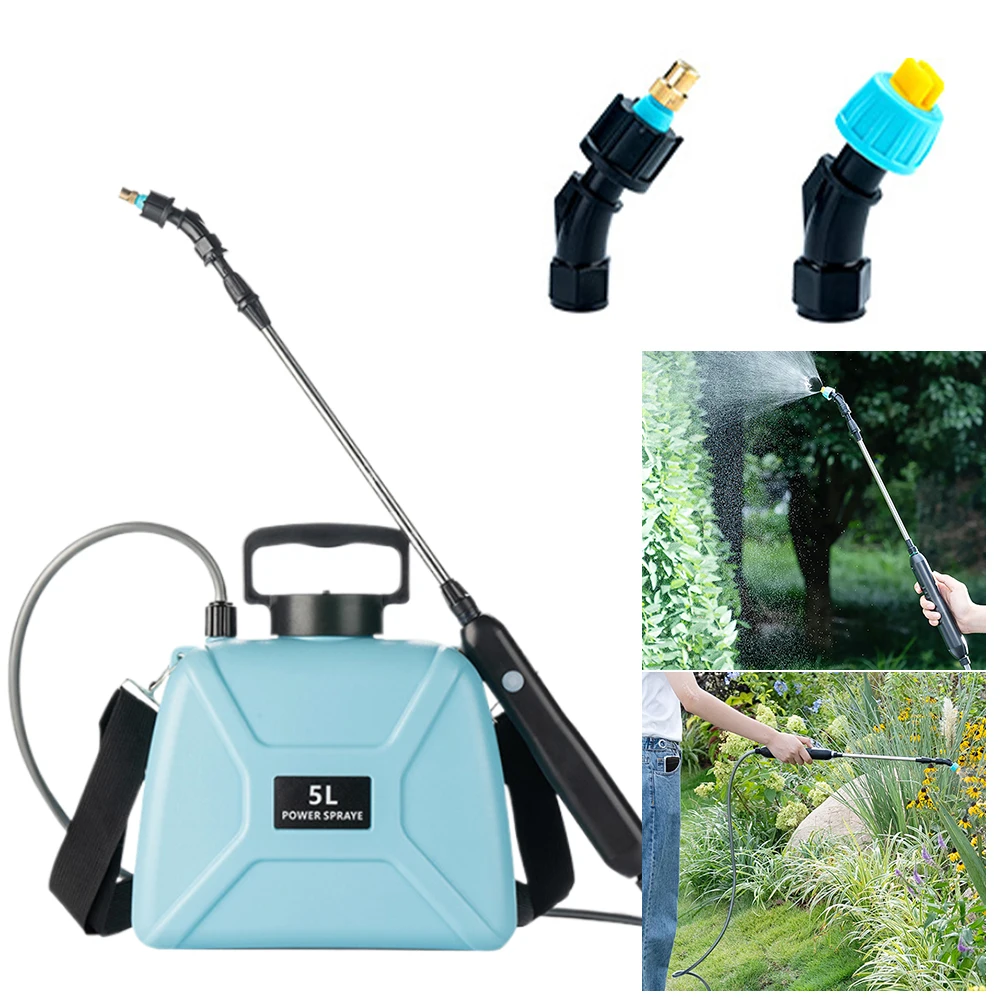 5L Automatic Atomizer Sprayer USB Charging Electric Plant Sprayer 1800mAh/2400mAh Handheld Plant Sprinkler for Garden Lawn Farm